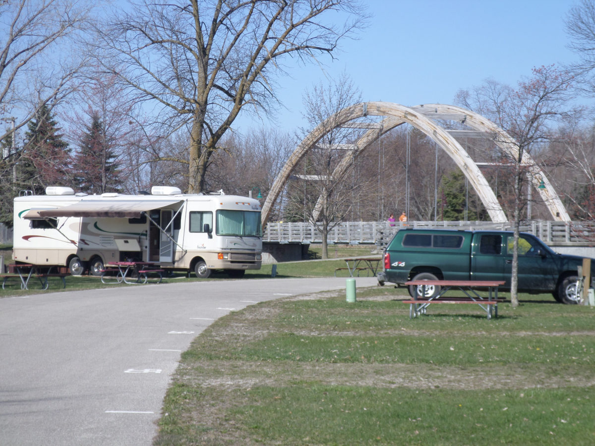 City of Au Gres Campground Bridge on Contact Page
