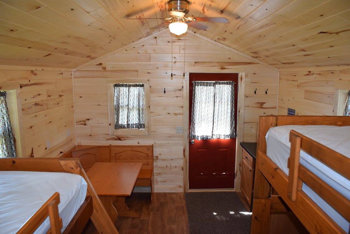 Rustic cabin interior