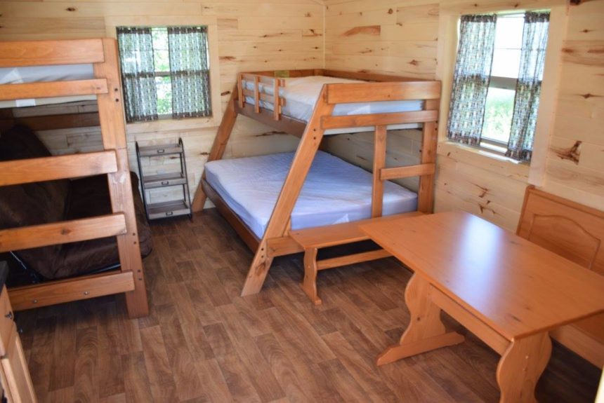 Inside look at the rustic cabins