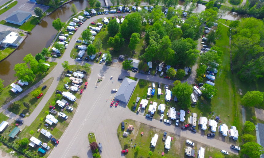 Aerial of the Campground