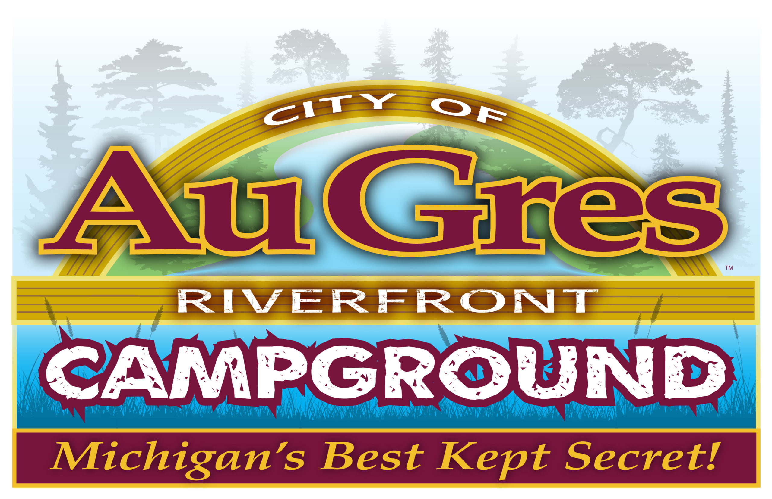 Au Gres Riverfront Campground full color logo
